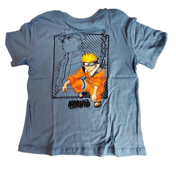 Naruto Blue Crew Neck T-Shirt S(6/7) By Art Class Official Naruto graphic logo - Picture 7 of 7